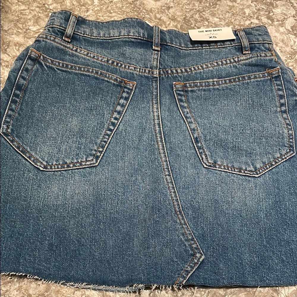 Zara Woman Blue Denim Jean Mini Skirt - Picture 3 of 4